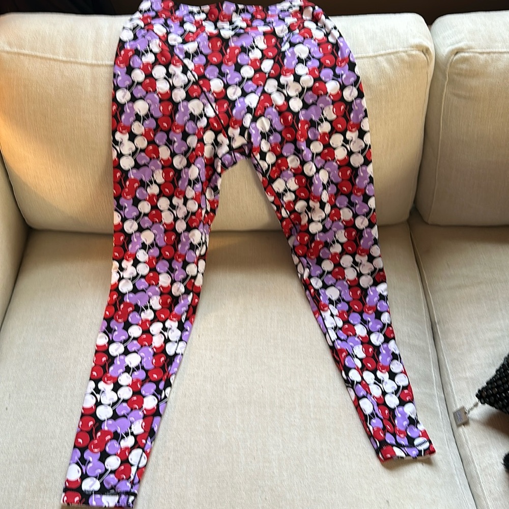 COPY - Adam Selman cherry patterned leggings. NWT. No longer available!